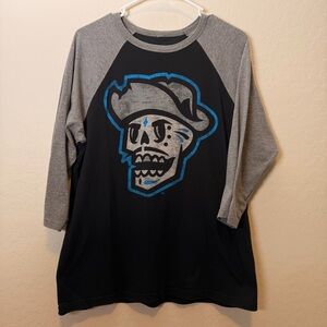 Men’s MILB 100 stitches Las Vegas Aviators Reyes De Plata 3/4 sleeve shirt large